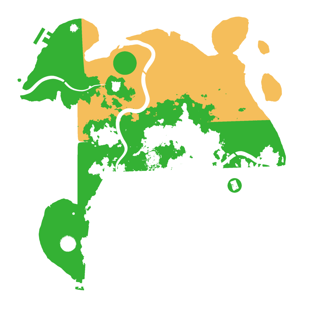 Biome Rust Map: Procedural Map, Size: 3500, Seed: 50711646