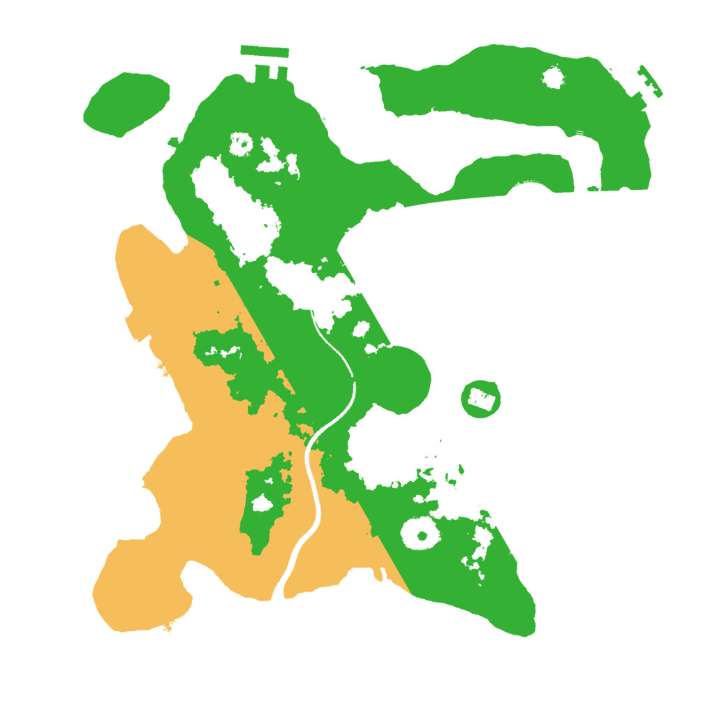 Biome Rust Map: Procedural Map, Size: 3000, Seed: 672605946