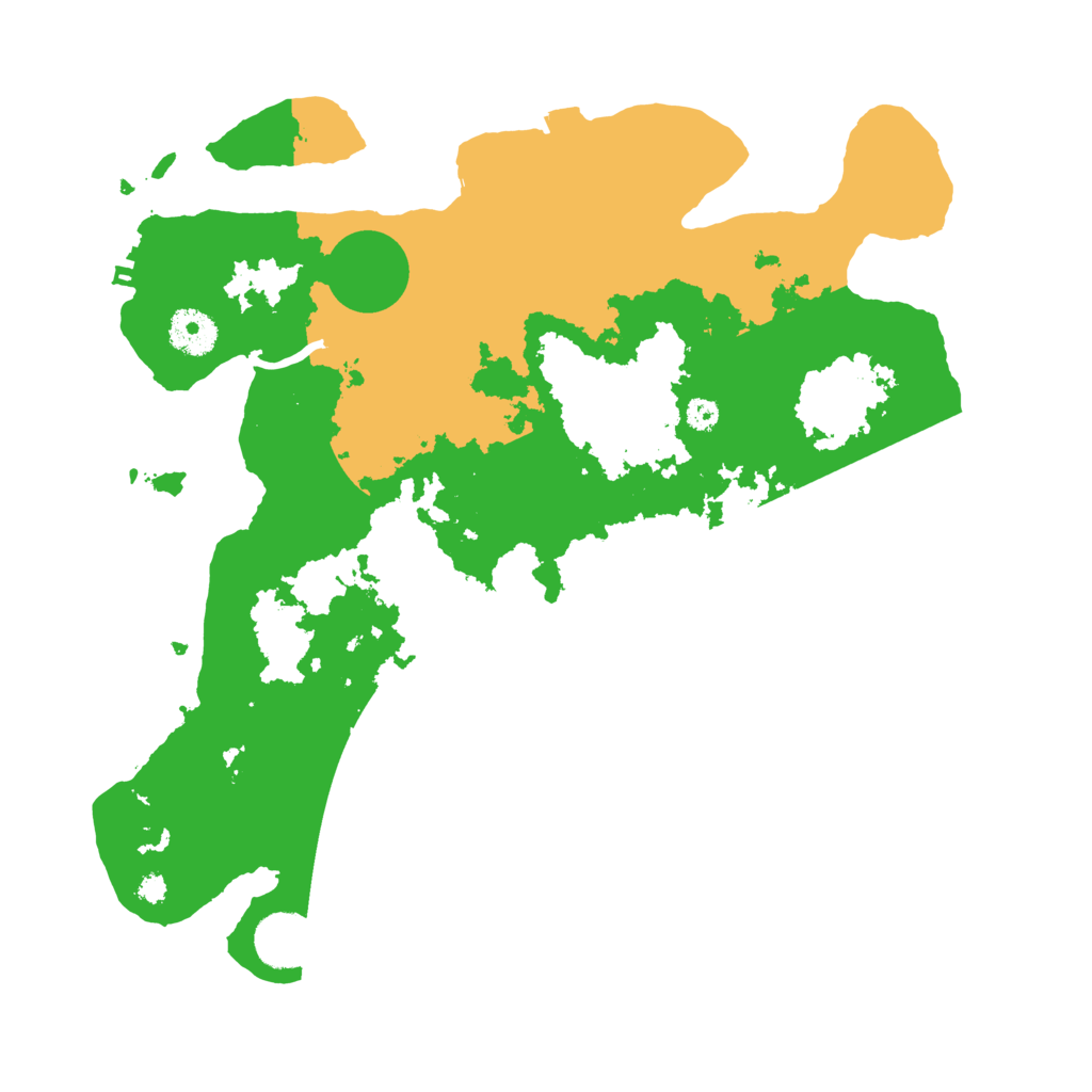 Biome Rust Map: Procedural Map, Size: 3500, Seed: 544196081