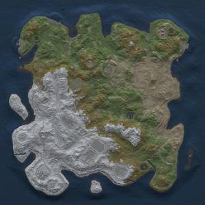 Thumbnail Rust Map: Procedural Map, Size: 4300, Seed: 26505984, 18 Monuments