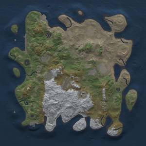 Thumbnail Rust Map: Procedural Map, Size: 3750, Seed: 223340405, 18 Monuments