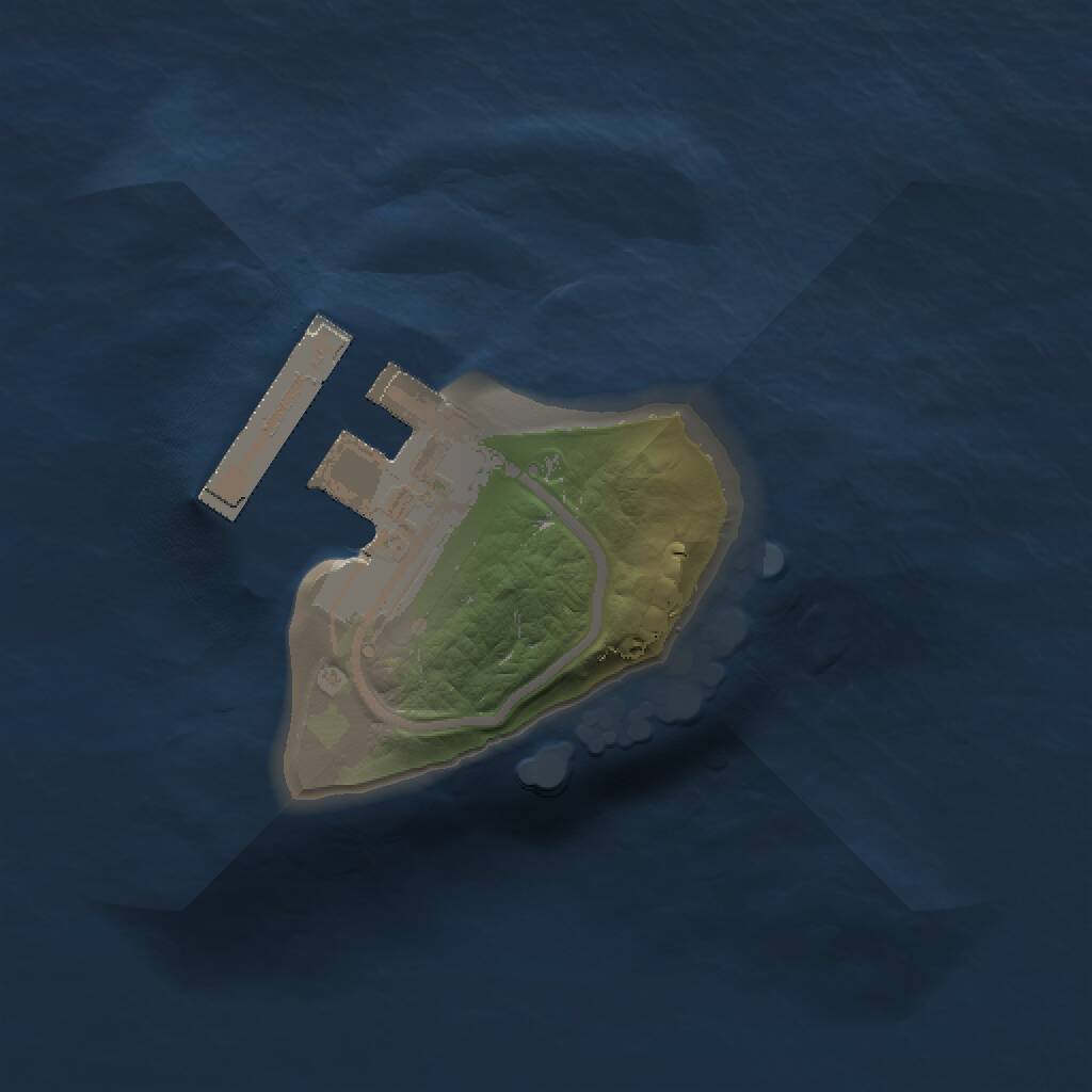 Rust Map: Procedural Map, Size: 1000, Seed: 711568569, 2 Monuments