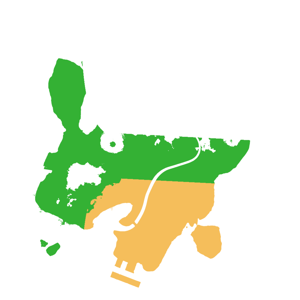 Biome Rust Map: Procedural Map, Size: 2000, Seed: 41586