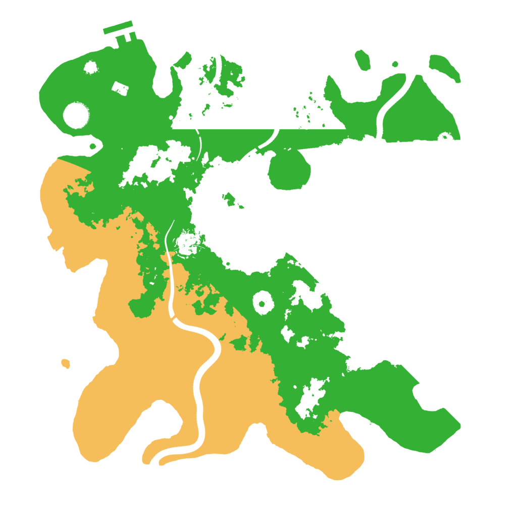 Biome Rust Map: Procedural Map, Size: 3500, Seed: 1390198583