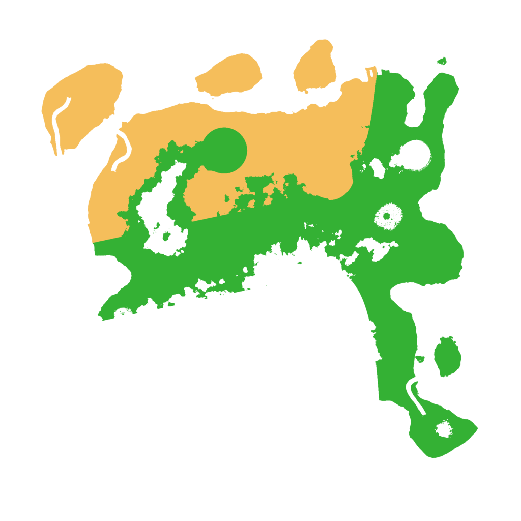 Biome Rust Map: Procedural Map, Size: 3000, Seed: 14893