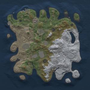 Thumbnail Rust Map: Procedural Map, Size: 3500, Seed: 1026414054, 15 Monuments