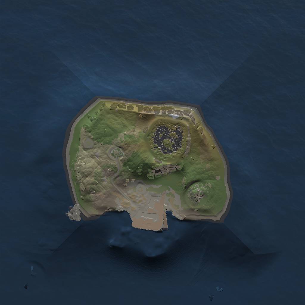 Rust Map: Procedural Map, Size: 1000, Seed: 74677922, 3 Monuments