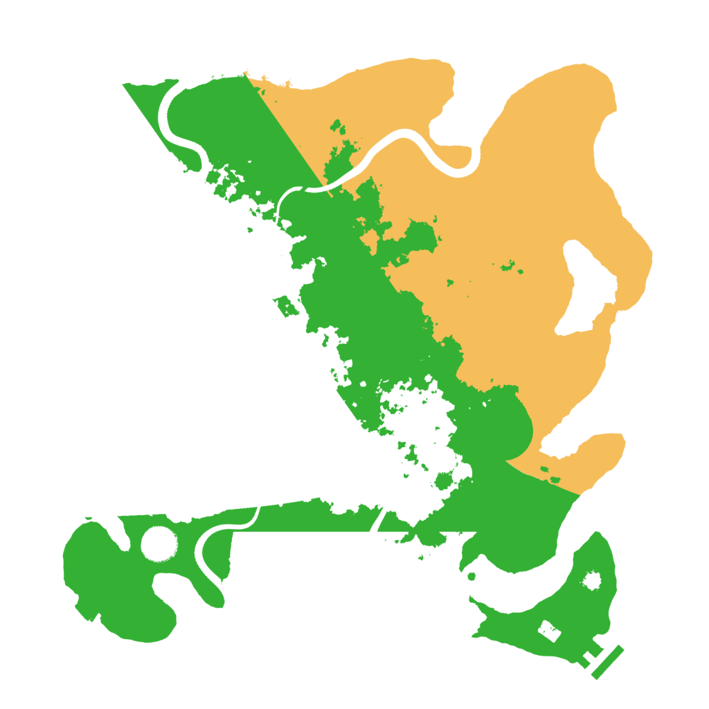 Biome Rust Map: Procedural Map, Size: 3500, Seed: 375481634