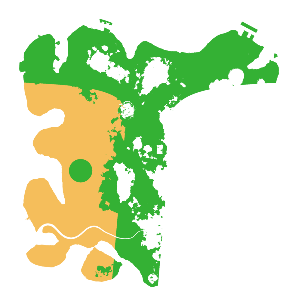 Biome Rust Map: Procedural Map, Size: 3500, Seed: 1372797805