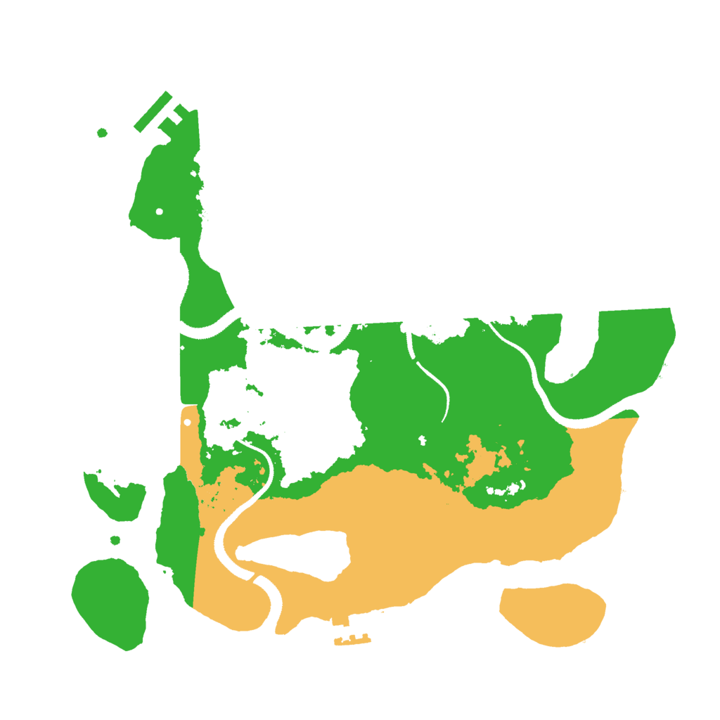 Biome Rust Map: Procedural Map, Size: 3000, Seed: 3875