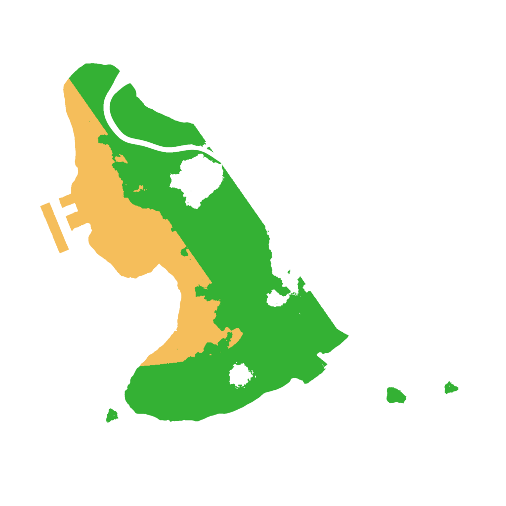 Biome Rust Map: Procedural Map, Size: 2000, Seed: 235008128