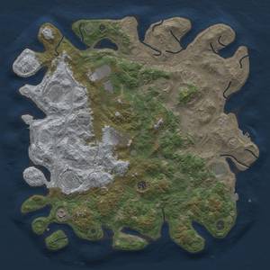 Thumbnail Rust Map: Procedural Map, Size: 4500, Seed: 256803990, 18 Monuments