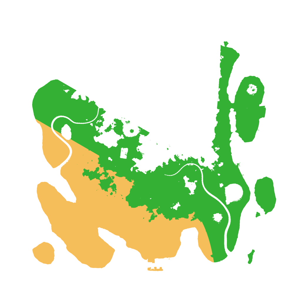 Biome Rust Map: Procedural Map, Size: 3000, Seed: 376709671