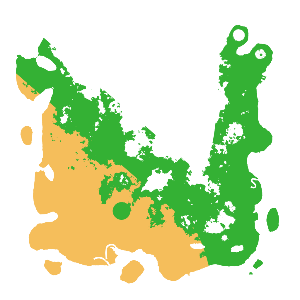 Biome Rust Map: Procedural Map, Size: 4500, Seed: 587592333