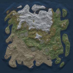 Thumbnail Rust Map: Procedural Map, Size: 4500, Seed: 1168487734, 19 Monuments