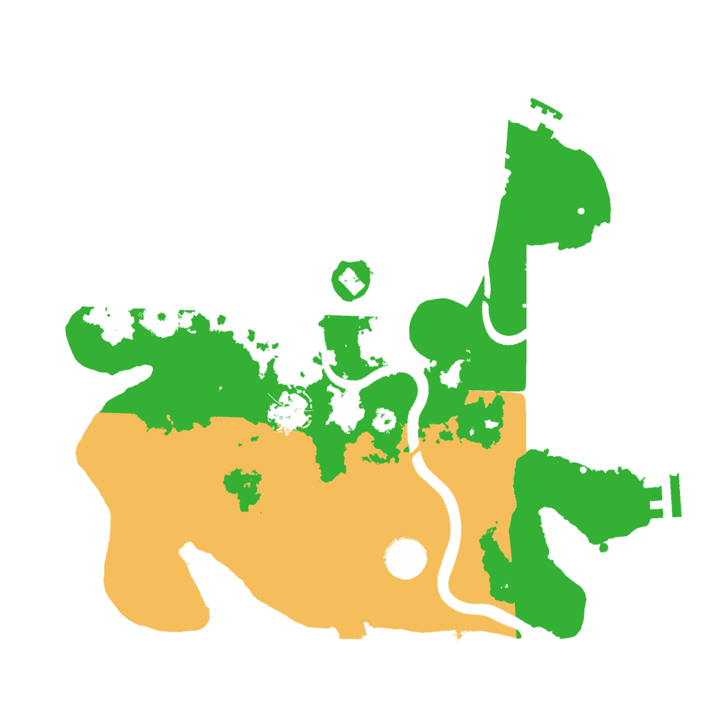 Biome Rust Map: Procedural Map, Size: 3000, Seed: 443210148