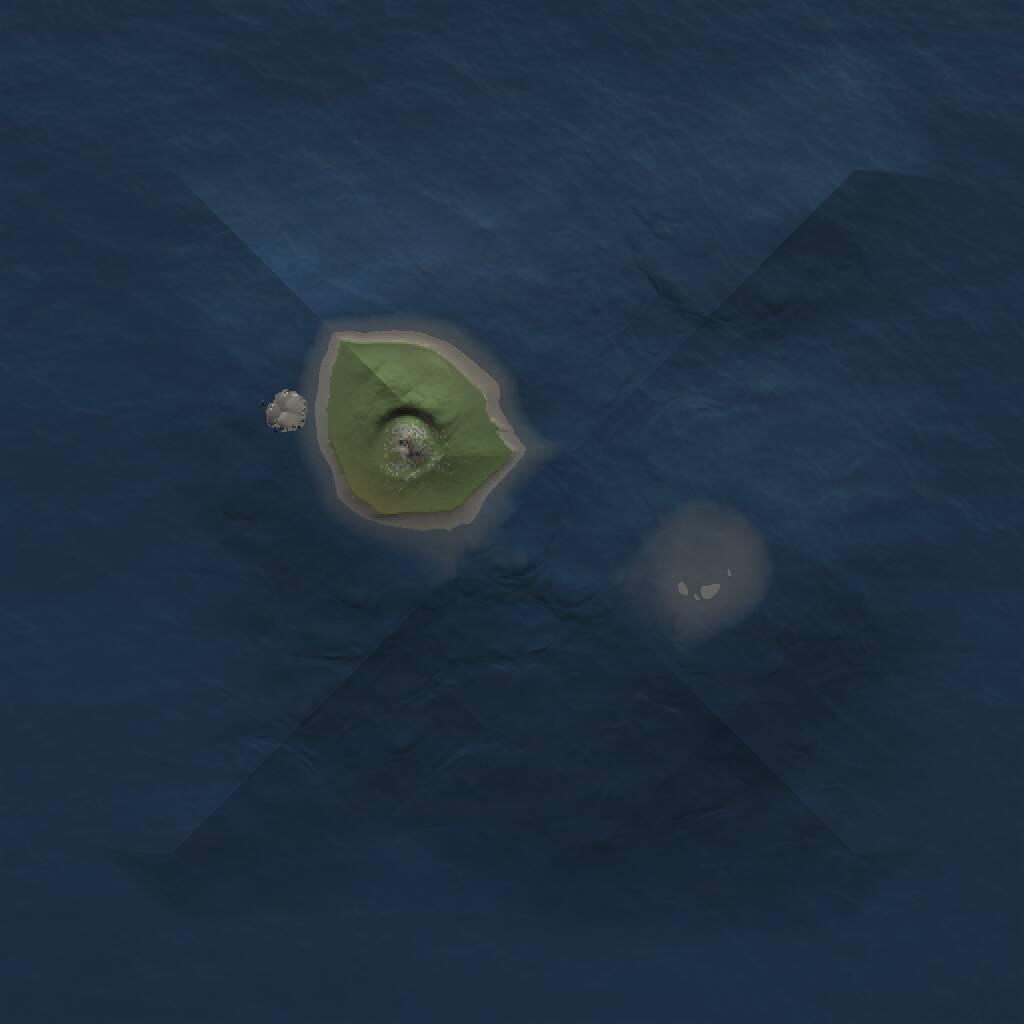 Rust Map: Procedural Map, Size: 1000, Seed: 1579, 1 Monuments