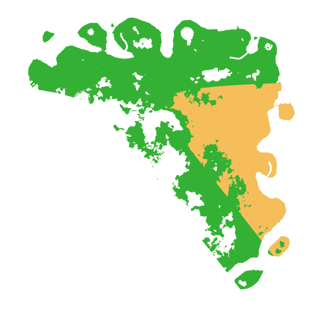 Biome Rust Map: Procedural Map, Size: 4350, Seed: 5446543