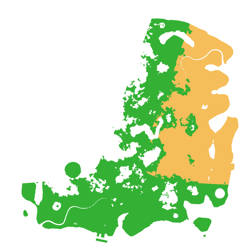 Biome Rust Map: Procedural Map, Size: 4443, Seed: 9966