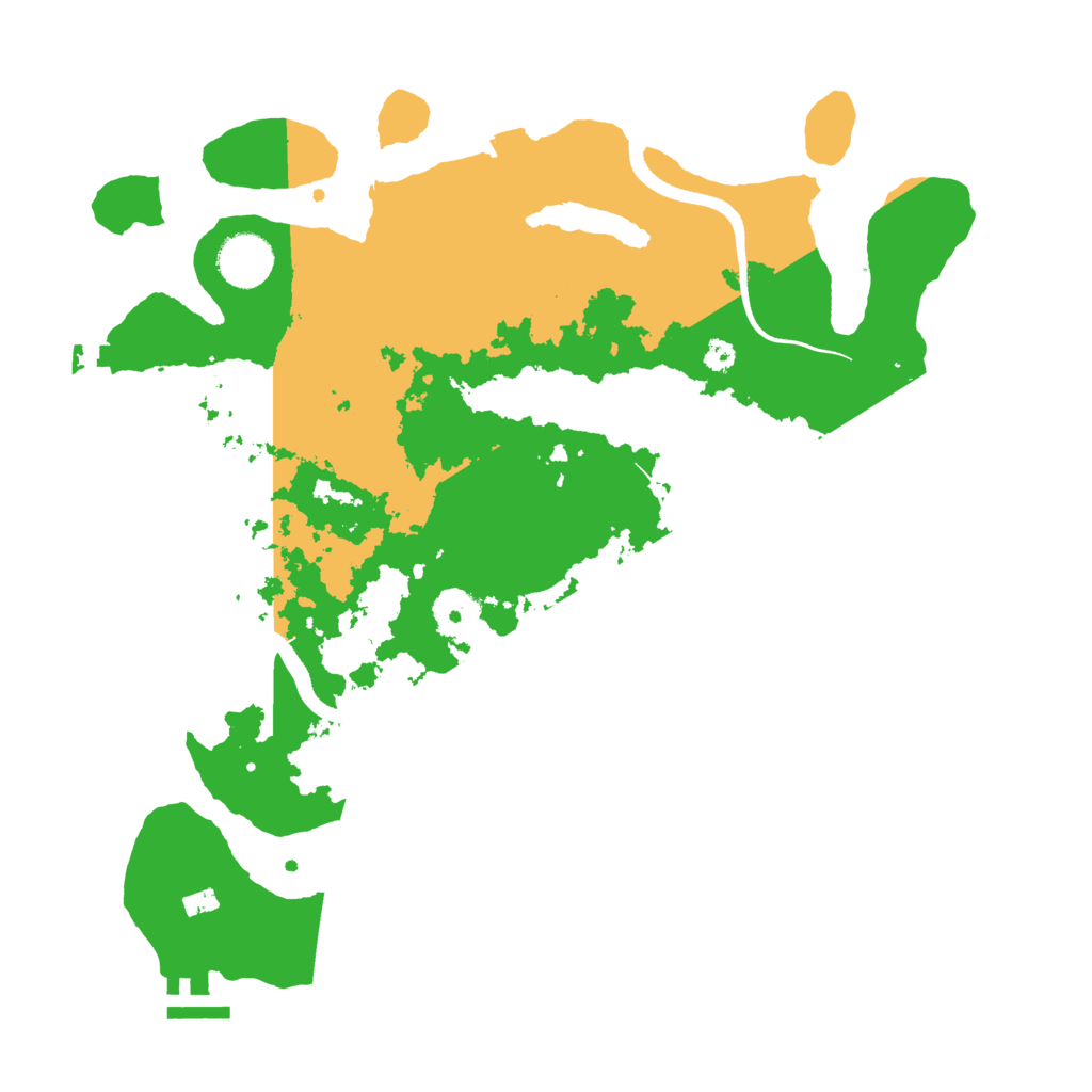 Biome Rust Map: Procedural Map, Size: 3500, Seed: 993199104