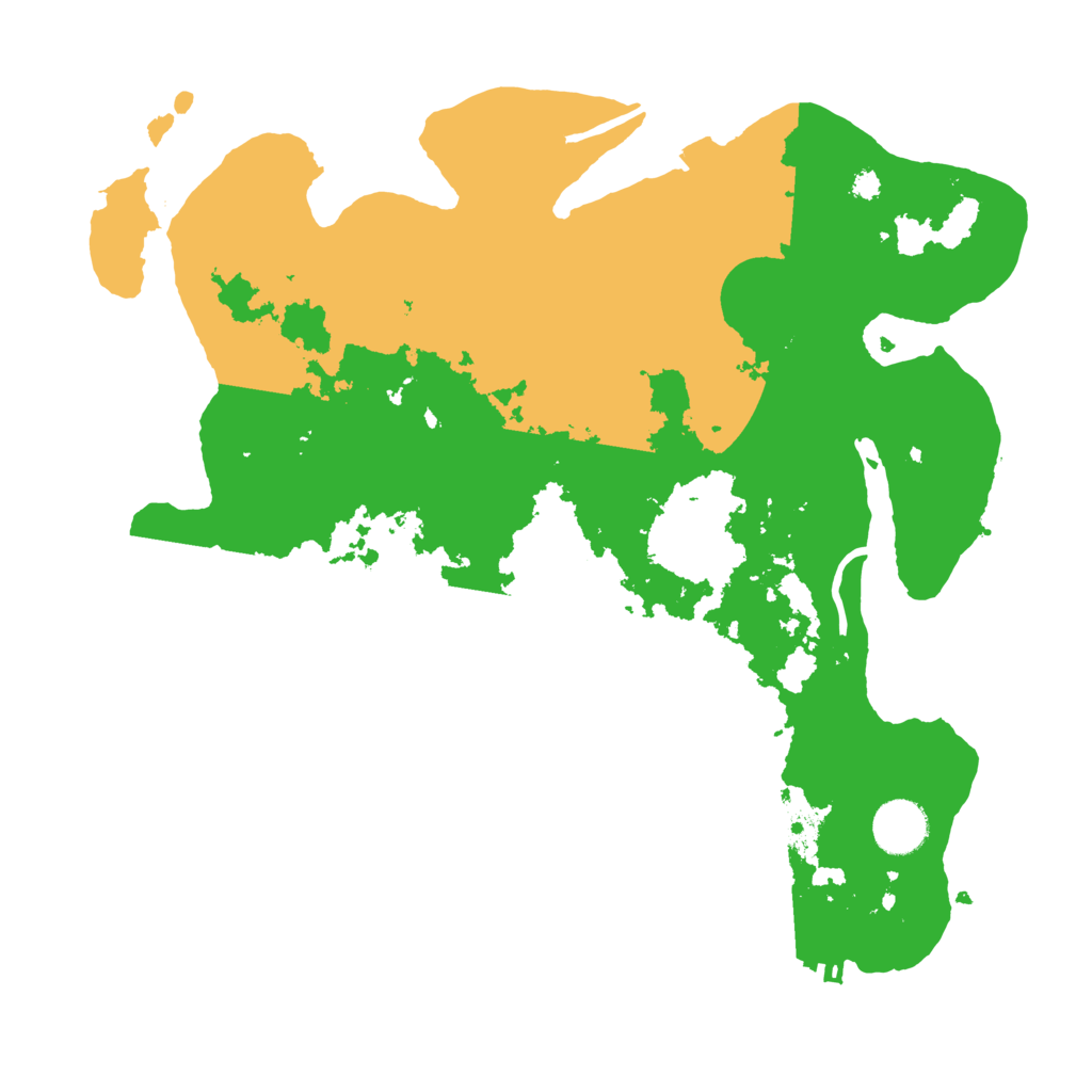 Biome Rust Map: Procedural Map, Size: 3500, Seed: 1235334