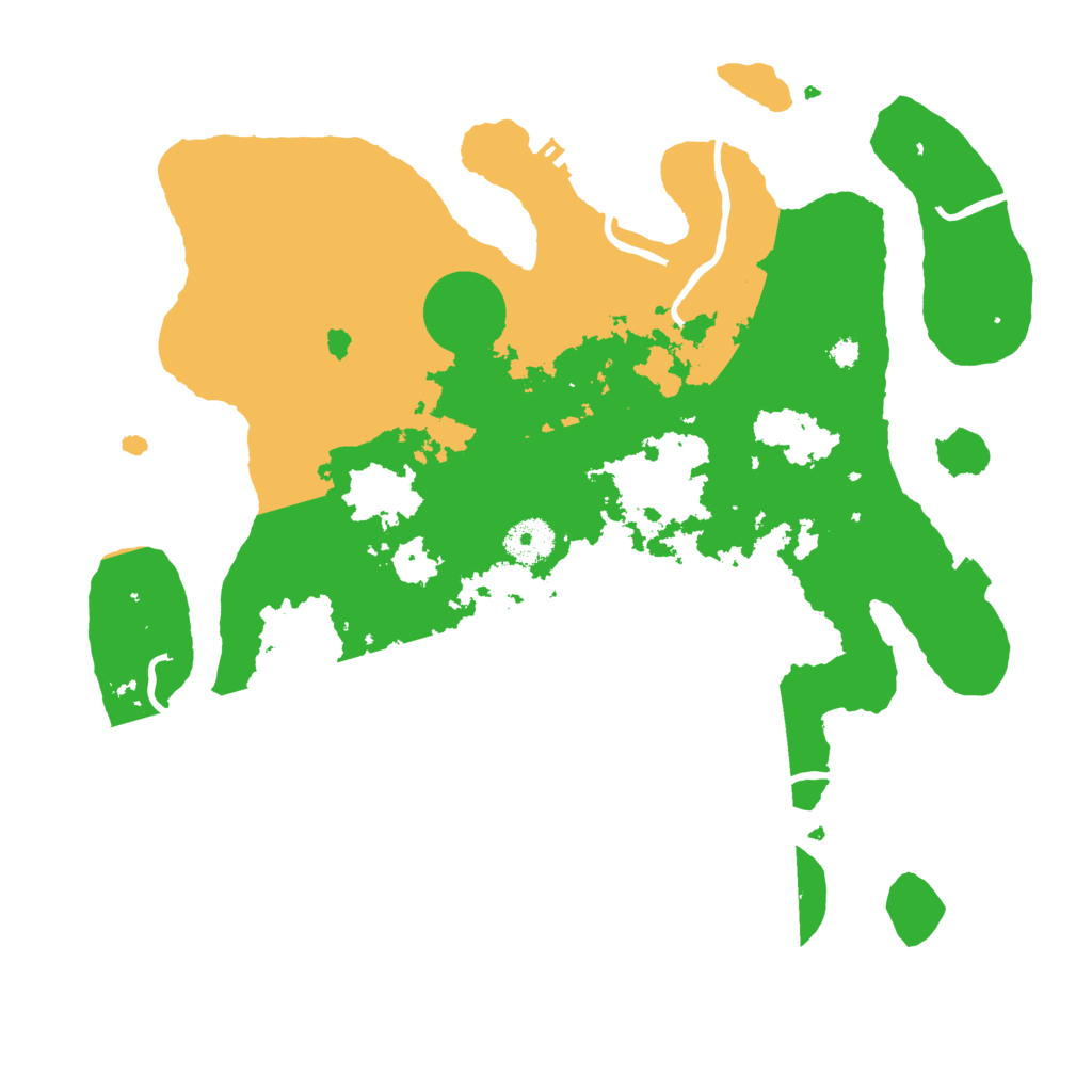 Biome Rust Map: Procedural Map, Size: 3500, Seed: 262321559