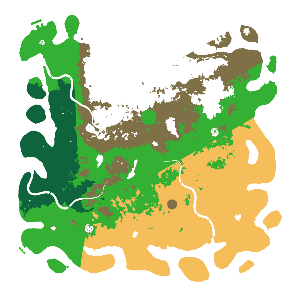 Biome Rust Map: Procedural Map, Size: 5200, Seed: 535428075