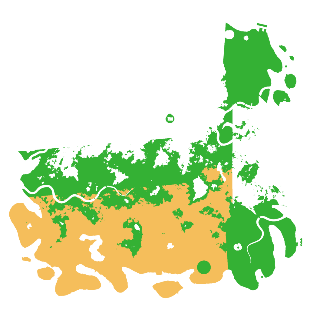 Biome Rust Map: Procedural Map, Size: 6000, Seed: 838634512
