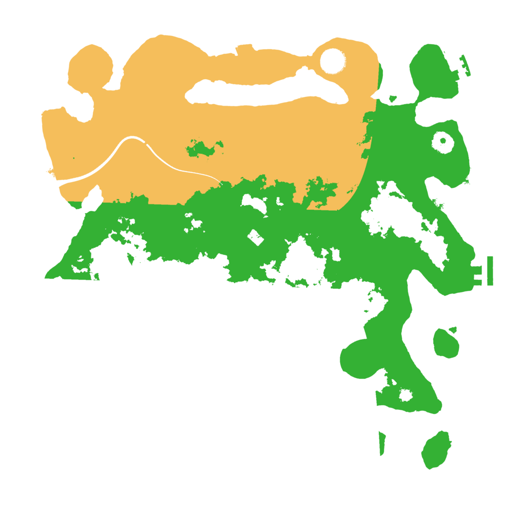 Biome Rust Map: Procedural Map, Size: 3600, Seed: 8668425