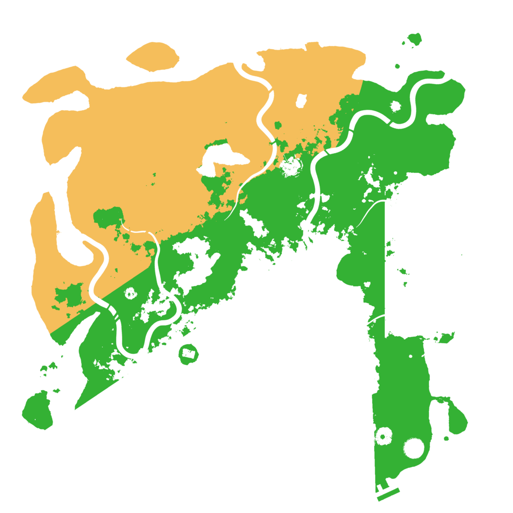 Biome Rust Map: Procedural Map, Size: 4400, Seed: 55418753