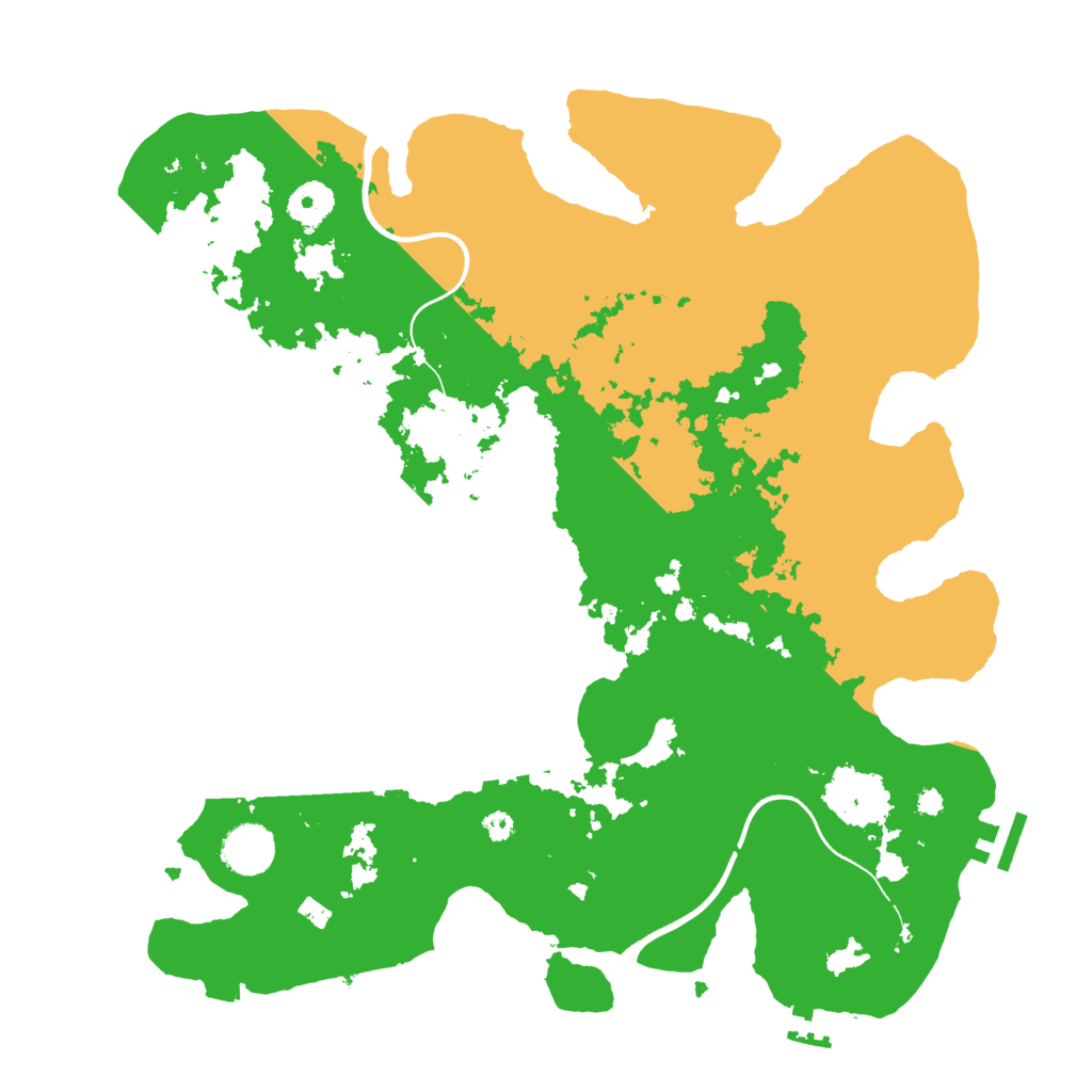 Biome Rust Map: Procedural Map, Size: 3700, Seed: 17485731