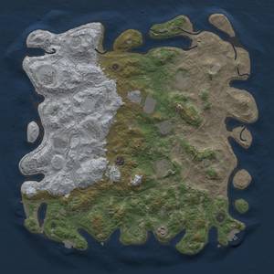 Thumbnail Rust Map: Procedural Map, Size: 4500, Seed: 374207131, 18 Monuments