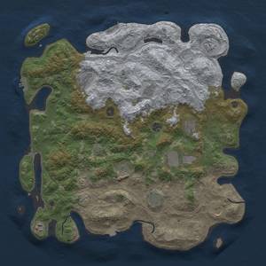 Thumbnail Rust Map: Procedural Map, Size: 4500, Seed: 150447601, 19 Monuments