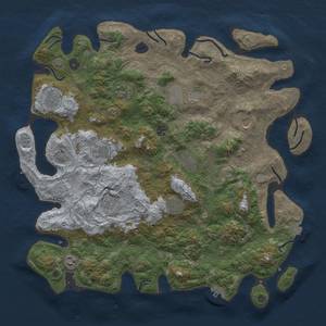 Thumbnail Rust Map: Procedural Map, Size: 4500, Seed: 1438563565, 19 Monuments