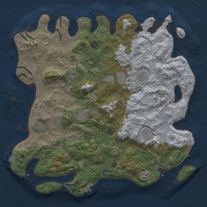 Thumbnail Rust Map: Procedural Map, Size: 4500, Seed: 367743290, 19 Monuments