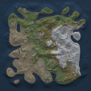 Thumbnail Rust Map: Procedural Map, Size: 3600, Seed: 95000556, 18 Monuments