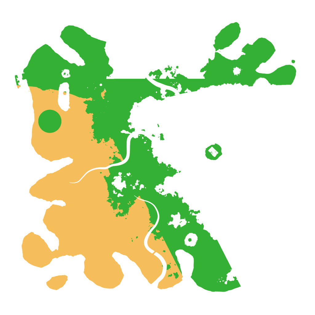 Biome Rust Map: Procedural Map, Size: 3600, Seed: 95000556