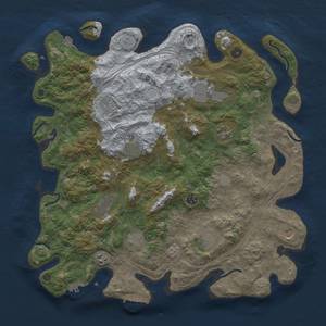 Thumbnail Rust Map: Procedural Map, Size: 4500, Seed: 2079163866, 19 Monuments