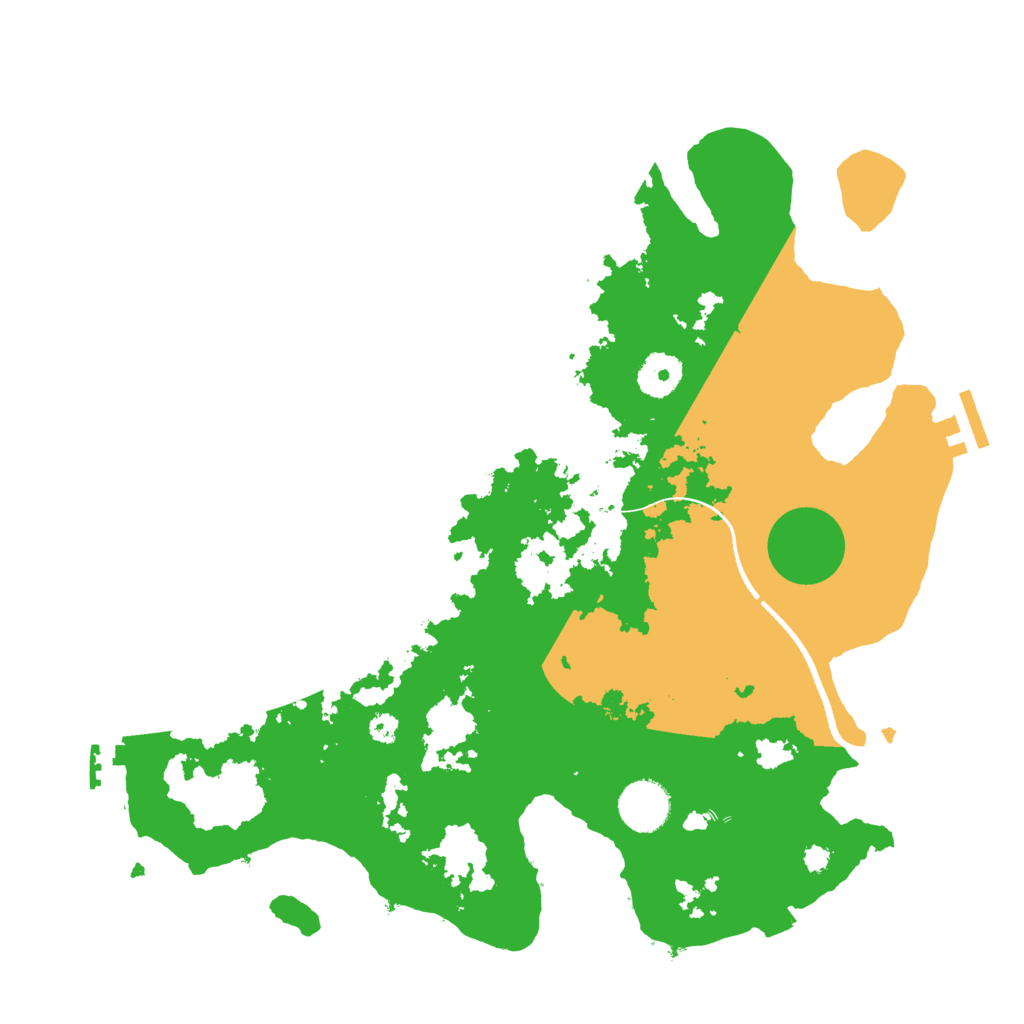 Biome Rust Map: Procedural Map, Size: 3500, Seed: 683692411