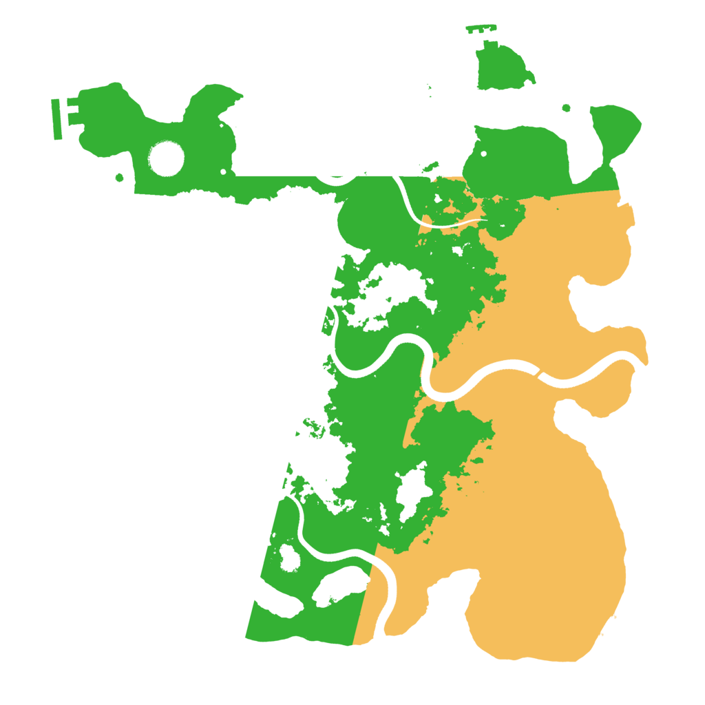 Biome Rust Map: Procedural Map, Size: 3501, Seed: 50523