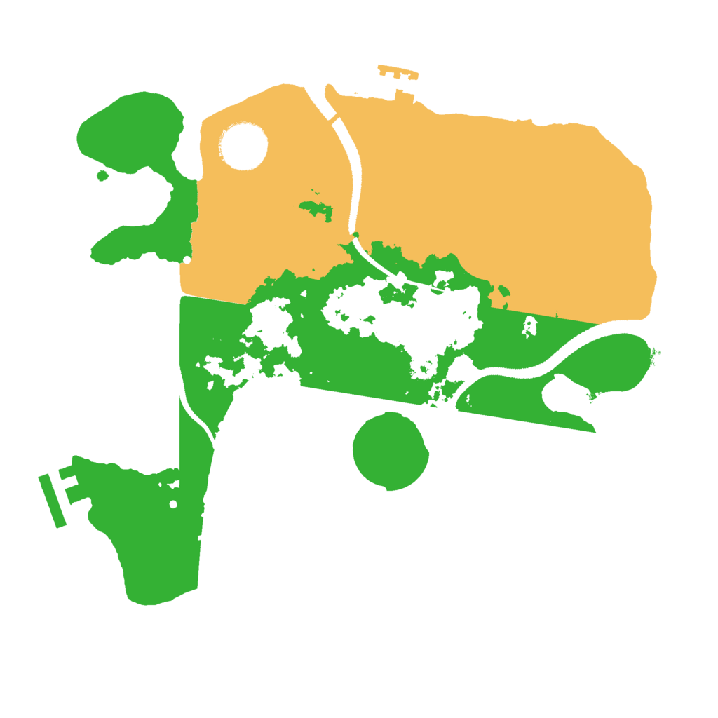 Biome Rust Map: Procedural Map, Size: 2650, Seed: 331565