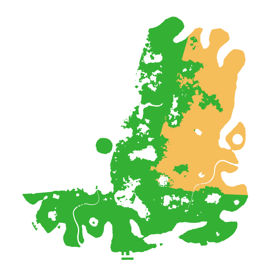 Biome Rust Map: Procedural Map, Size: 4500, Seed: 814720421