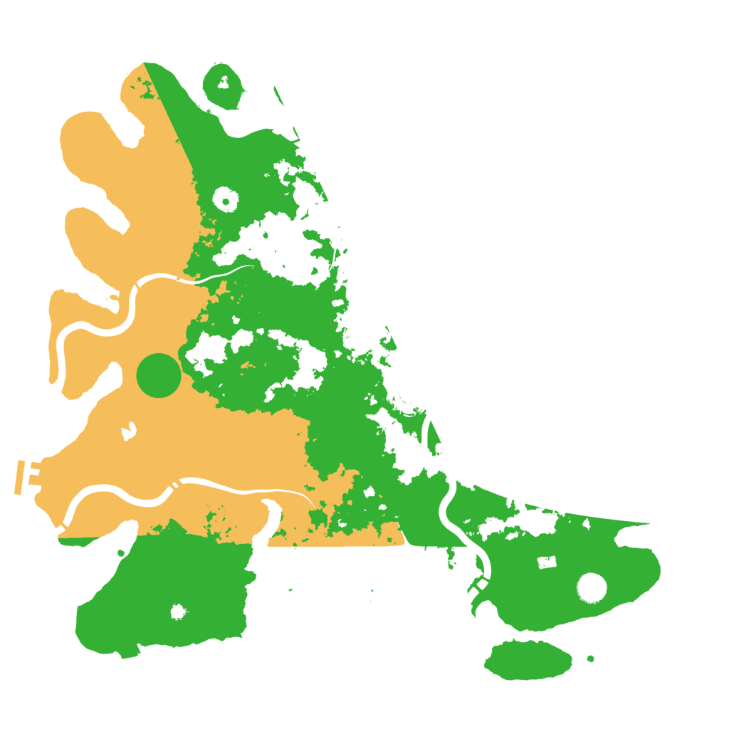 Biome Rust Map: Procedural Map, Size: 4300, Seed: 50038266
