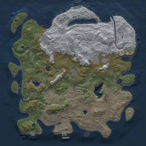 Thumbnail Rust Map: Procedural Map, Size: 4250, Seed: 1288730162, 14 Monuments