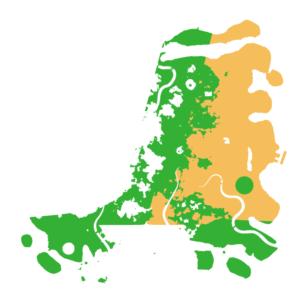 Biome Rust Map: Procedural Map, Size: 4400, Seed: 12123434