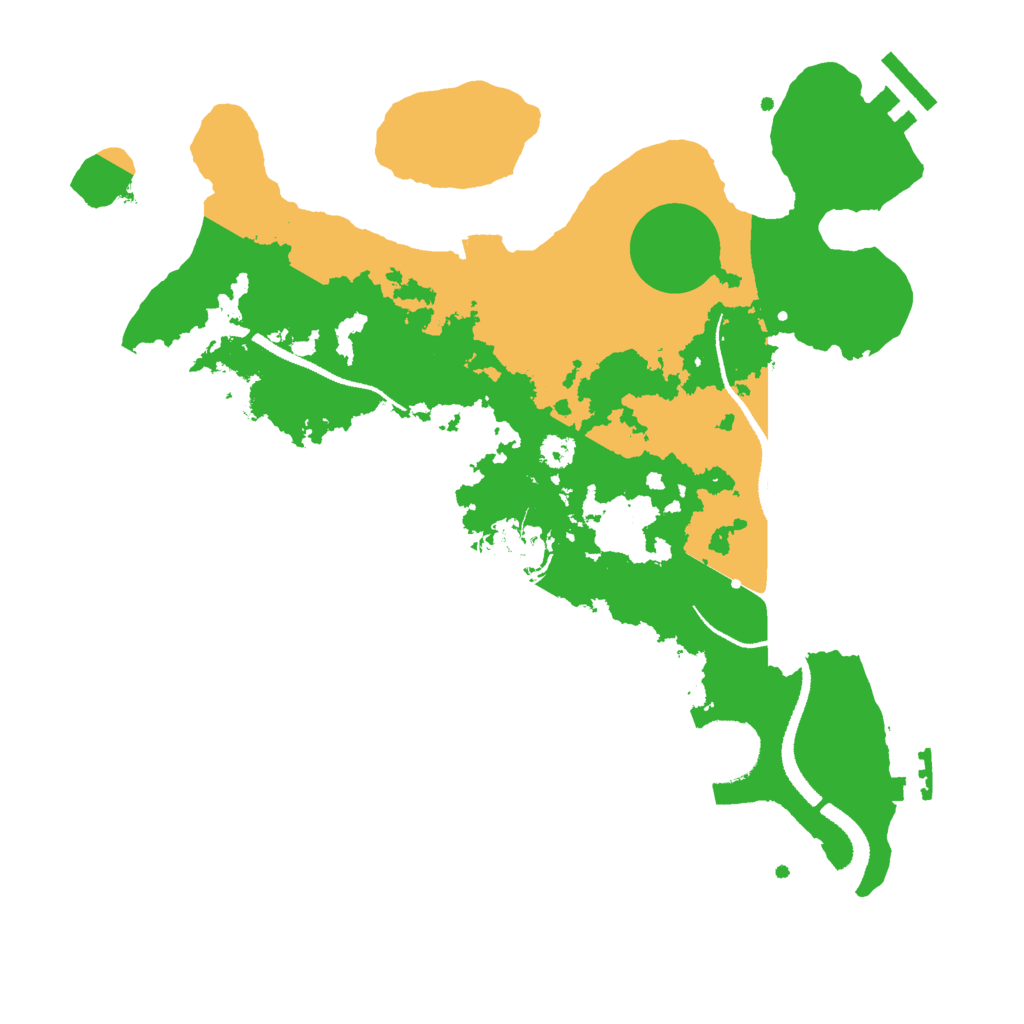Biome Rust Map: Procedural Map, Size: 3000, Seed: 652346788