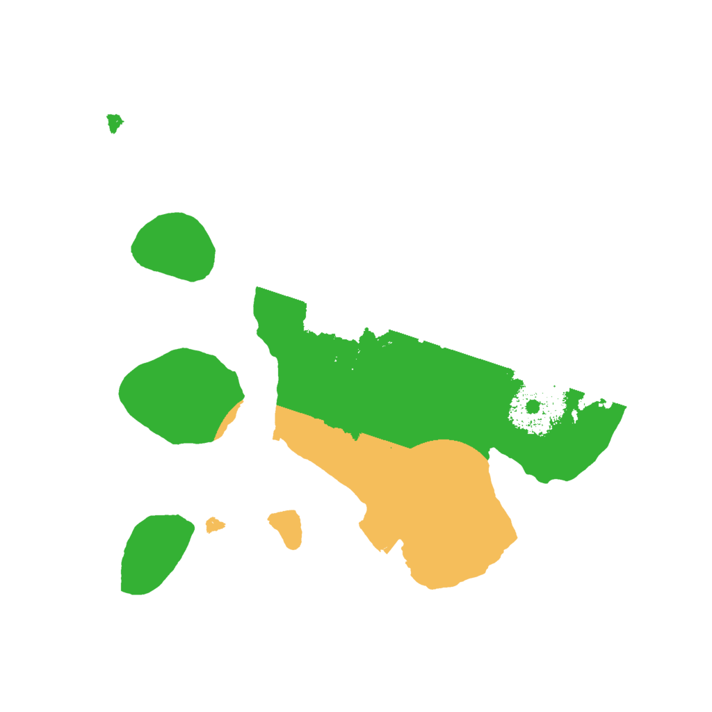 Biome Rust Map: Procedural Map, Size: 2000, Seed: 960097199