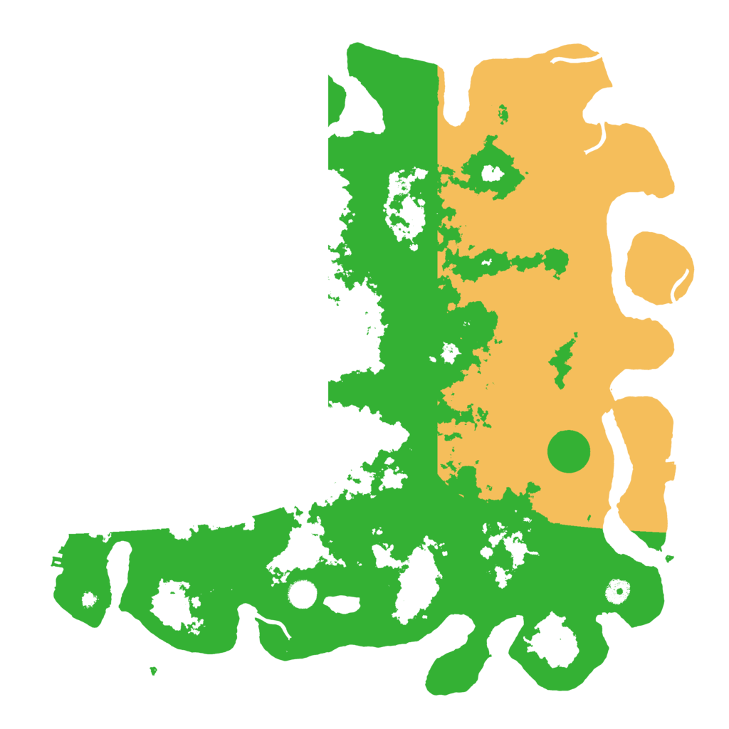 Biome Rust Map: Procedural Map, Size: 4500, Seed: 108626257