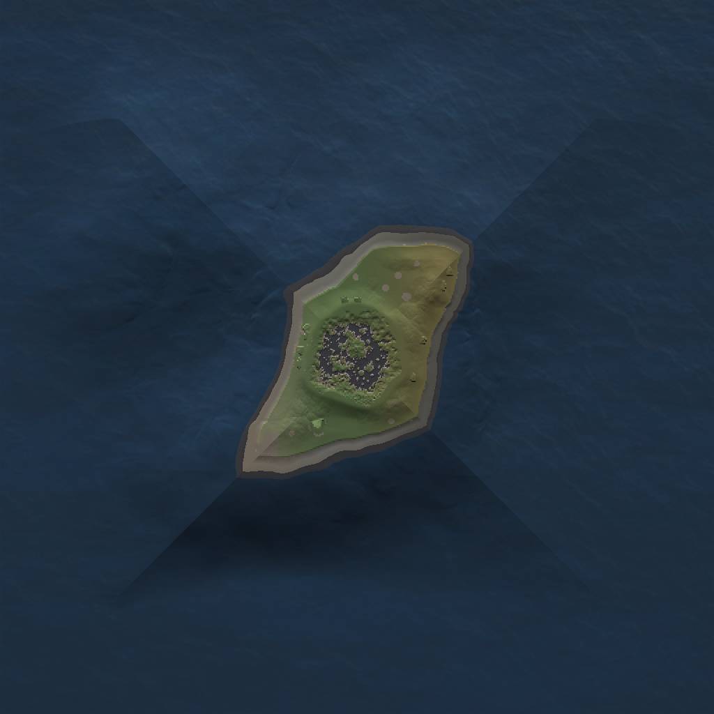 Rust Map: Procedural Map, Size: 1000, Seed: 23057, 3 Monuments