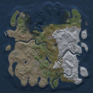 Thumbnail Rust Map: Procedural Map, Size: 4250, Seed: 1044482668, 17 Monuments